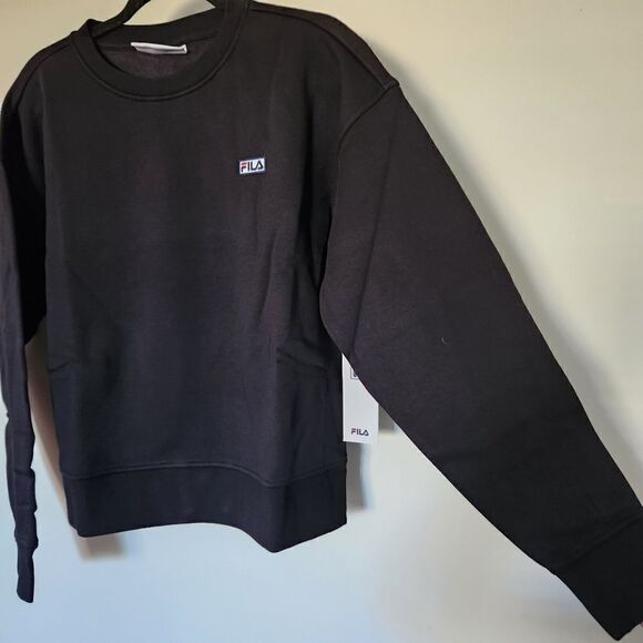 Fila Stina Fleece Lined Crewneck Athletic Pullover Sweatshirt Size Large - Picture 4 of 7